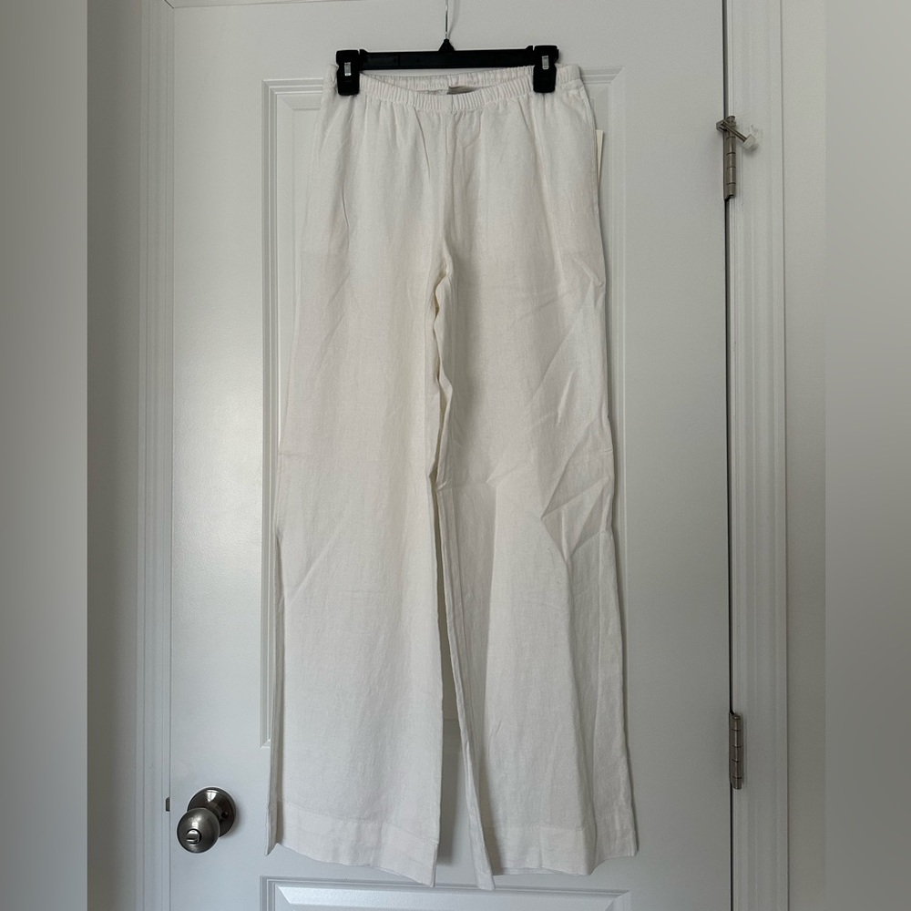 NWT A New Day white linen pants, XS